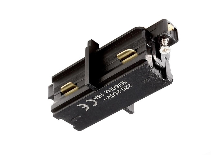 Lišty a příslušenství - IMPR 720015 Deko-Light 1-fázový kolejnicový systém, D One mini spojka, 220-240V černá RAL 9011 62 mm - LIGHT IMPRESSIONS - foto 1