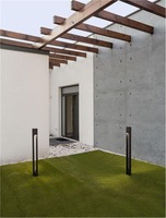 Sloupková - NV 9100918 Venkovní sloupkové svítidlo ELLERY černý hliník a akryl LED 12W 3000K 100-240V IP65 - NOVA LUCE