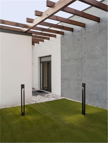 Sloupková - NV 9100918 Venkovní sloupkové svítidlo ELLERY černý hliník a akryl LED 12W 3000K 100-240V IP65 - NOVA LUCE - foto 1