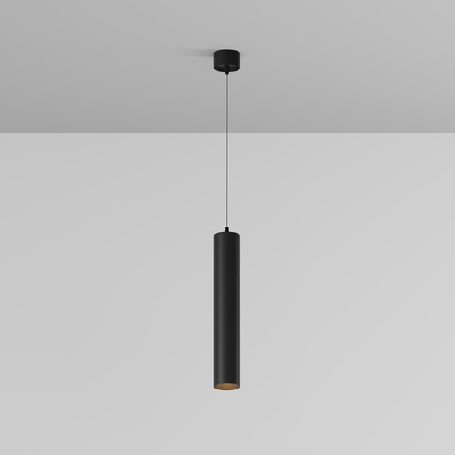 Válec - M P072PL-L12B3K-1 Závěsné svítidlo Focus LED 3000K 12W teplá bílá černý hliník - MAYTONI - foto 1