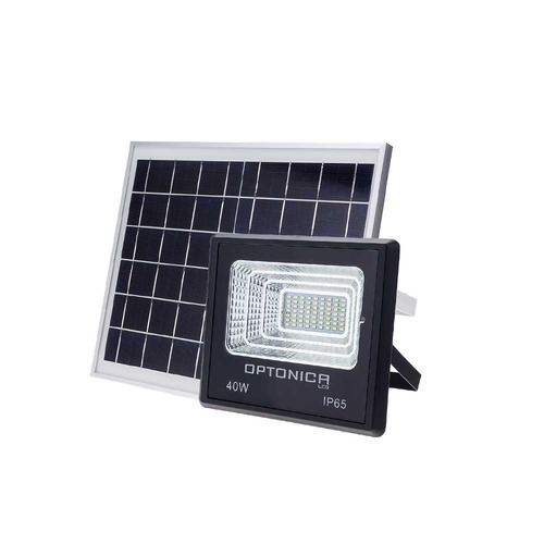 Solární světlomet - LED solární světlomet + solární panel - foto 1