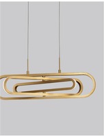 Dekorativní - NV 9110352 Závěsné svítidlo ARTE zlatý hliník a akryl LED 50W 230V 3000K IP20 stmívatelné - NOVA LUCE