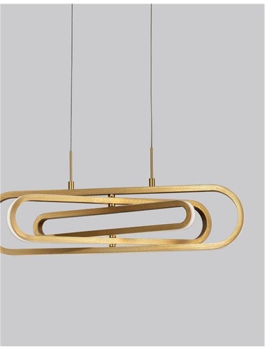 Dekorativní - NV 9110352 Závěsné svítidlo ARTE zlatý hliník a akryl LED 50W 230V 3000K IP20 stmívatelné - NOVA LUCE - foto 1