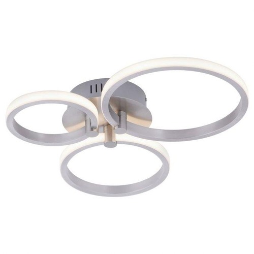 Dekorativní - LD 12110-55 JOHANNA LED stropní svítidlo, moderní kruhy, ocel 3000K - LEUCHTEN DIREKT / JUST LIGHT - foto 1