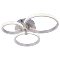 Dekorativní - LD 12110-55 JOHANNA LED stropní svítidlo, moderní kruhy, ocel 3000K - LEUCHTEN DIREKT / JUST LIGHT