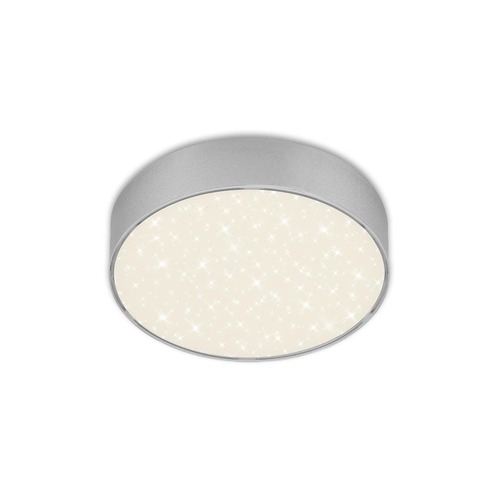 Kruhová - BRI 7072-414 LED stropní svítidlo hvězdné nebe, pr. 15,7 cm, 11 W, stříbrná - BRILONER - foto 1