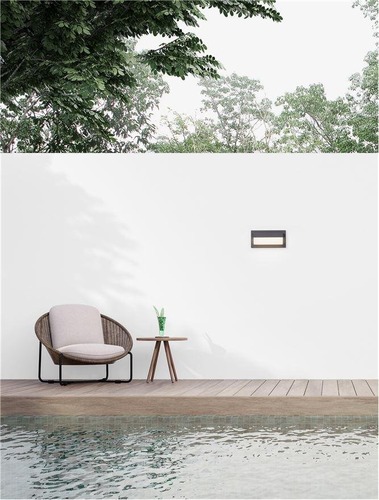 Nástěnná - NV 9060204 Venkovní nástěnné svítidlo LETO černý hliník akrylový difuzor LED 18W 3000K 220-240V 120st. IP65 - NOVA LUCE - foto 1