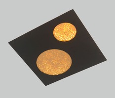 Dekorativní - GT 4044-304M Nástěnné svítidlo Toulon 36W 3600lm 3000K černá / zlatá - GeeTi