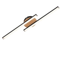 Dekorativní - BRILO 3448-014 LED nástěnné a stropní svítidlo, 55,5 cm, 12 W, černá - BRILO