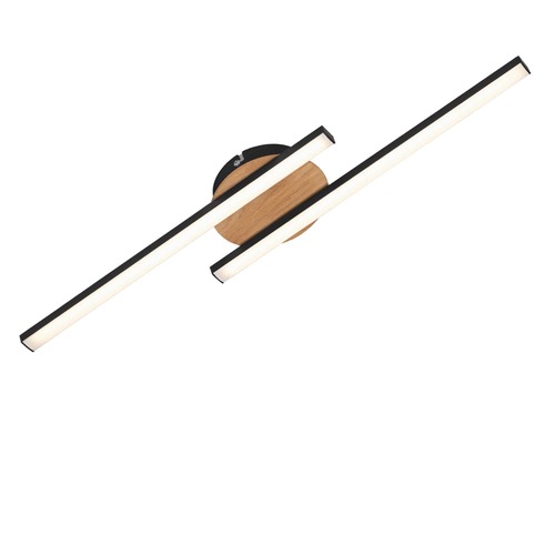 Dekorativní - BRILO 3448-014 LED nástěnné a stropní svítidlo, 55,5 cm, 12 W, černá - BRILO - foto 1