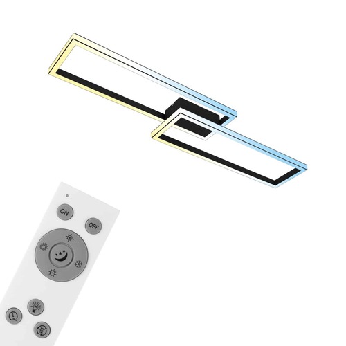 Hranatá - BRILO 3761015 CCT stropní svítidlo 119,5 cm, 45W, 400lm, černá - BRILONER - foto 1