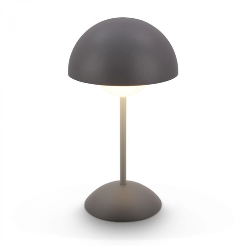 Stolní lampy dekorační - BRILO 7578015 Kugle stolní lampička - 3W, 250lm, bezdrátová, LED, stmívatelné, dotykový vypínač, teplá bílá, antracit - BRILO - foto 1