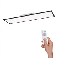Hranatá - LD 14757-18 FLAT LED stropní svítidlo hranaté v černé s nastavitelou barvou světla a funkcí stmívání 2700-5000K - LEUCHTEN DIREKT / JUST LIGHT