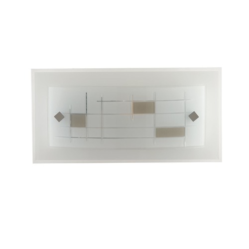Nepřímé osvětlení - FAN I-MUSA/AP Nástěnné svítidlo Musa, opál/šedá, 1 x E27, 30 x 8,5 x 15 cm - FANEUROPE - foto 1
