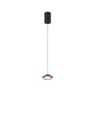 Kónická - FAN LED-ATREO-S13-ROS Závěsné LED svítidlo Atreo červeno-béžový kov/hliník, 5 W, 3000 K, průměr 13 x dl. 200 cm - FANEUROPE