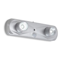 Přisazená - BRI 2275-024 LED noční lampička 18,6 cm 2x0,17W 17lm stříbrná - BRILONER