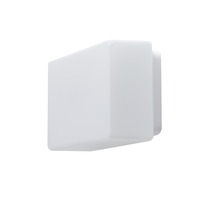 Hranatá - OS JEN59736 JENA 2 stropní/nástěnné skleněné svítidlo bílá IP43 4000 K 16W LED - OSMONT