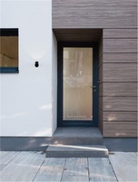 Nástěnná - NV 9136176 Venkovní nástěnné svítidlo BRICE černý hliník skleněný difuzor Osram LED 6W 3000K 220-240V IP54 - NOVA LUCE