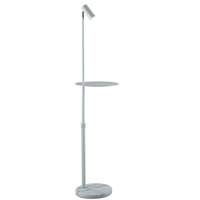 Stojací lampy - FAN I-RELAX-PT BCO Stojací lampa Piantana Relax nastavitelná, bílá/mramor, 1xGU10, 35 x 150 cm - FANEUROPE