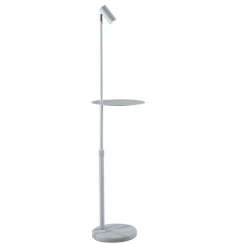 Stojací lampy - FAN I-RELAX-PT BCO Stojací lampa Piantana Relax nastavitelná, bílá/mramor, 1xGU10, 35 x 150 cm - FANEUROPE - foto 1