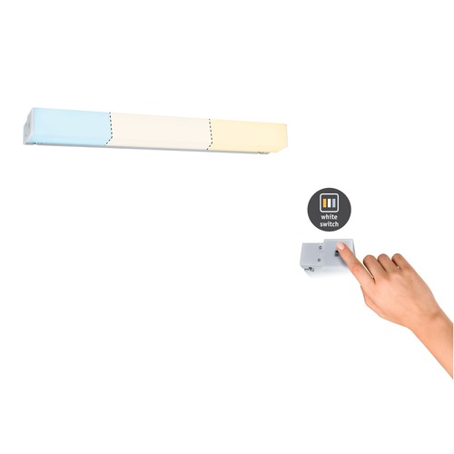 K zrcadlu - P 78948 HomeSpa LED svítidlo k zrcadlu Luno IP44 hliník 6W WhiteSwitch 2.700K - PAULMANN - foto 1