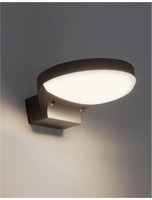 Nástěnná - NV 9936101 Venkovní nástěnné svítidlo ENZI tmavě šedý hliník akrylový difuzor LED 15W 3000K 100-240V 180st. IP54 - NOVA LUCE
