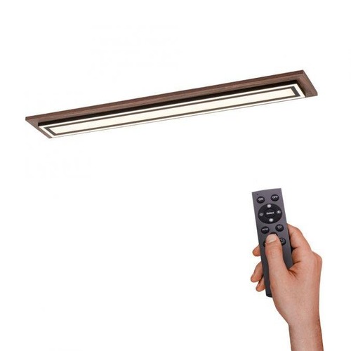 Hranatá - PN 6142-79 PALMA LED stropní svítidlo, imitace dřeva, stmívatelné, dálkový ovladač, CCT 2700-5000K - PAUL NEUHAUS - foto 1