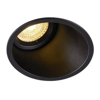 Kruhová - LA 113150 Vestavné svítidlo HORN -A, černé matné, GU10, max. 50 W - BIG WHITE (SLV)