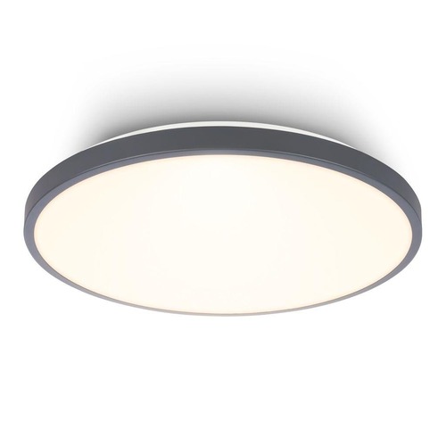 Kruhová - BRILO 3903015 Competo stropní svítidlo pr.33 cm - 22W, 2400lm, LED, teplá bílá, antracit - BRILO - foto 1