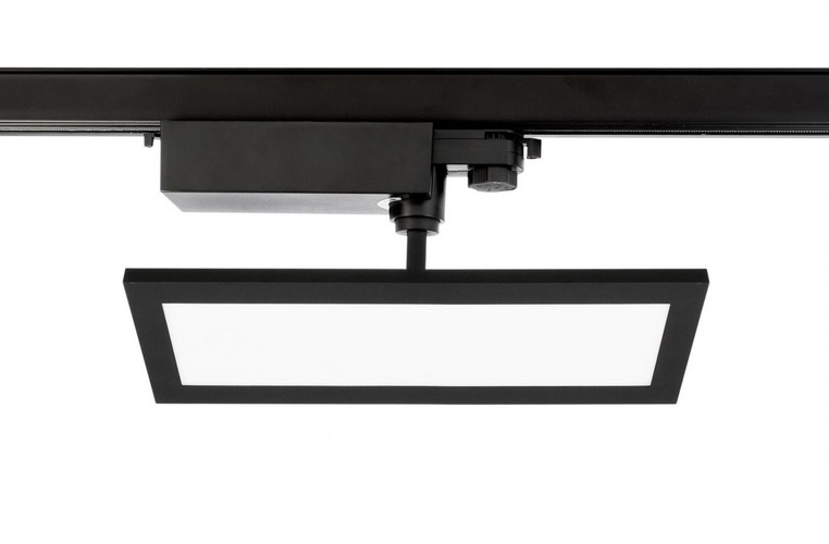 Svítidla - IMPR 707135 Deko-Light kolejnicový systém 3-fázový 230V Panel Track Light, 20 W, 3000 K, černá 110-240V AC/50-60Hz 20,00 W 3000 K tmavě černá RAL 9005 300 mm - foto 1