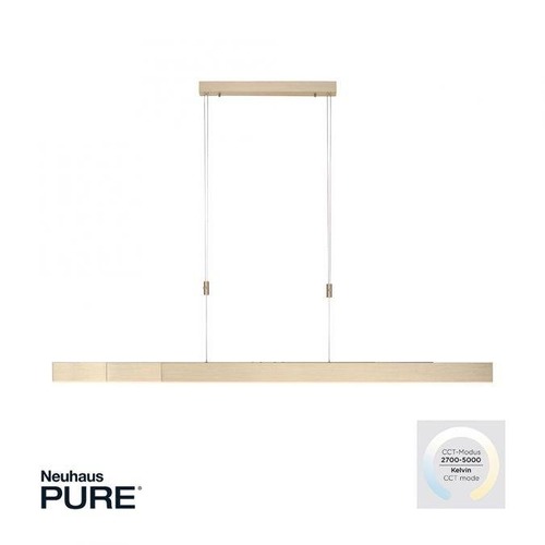 Podélná - PN 2525-60 Svítidlo závěsné PURE-MOTO LED 3x 13W 2700-5000K nastavitelné zlatá imperial - PAUL NEUHAUS - foto 1