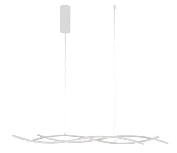 Dekorativní - FAN LED-KINETIC-S-BCO Závěsné LED svítidlo KINETIC bílá, 40 W, 5100 lm, CCT, 117,2 x 6 x 105 cm - FANEUROPE - foto 1