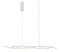 Dekorativní - FAN LED-KINETIC-S-BCO Závěsné LED svítidlo KINETIC bílá, 40 W, 5100 lm, CCT, 117,2 x 6 x 105 cm - FANEUROPE