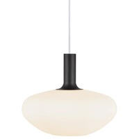 Koule - NOR 48973001 Závěsné svítidlo Alton 35 60W E27 černá mosaz opál - NORDLUX