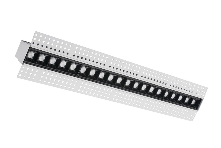 Bezrámečková - CEN MNC-204530 MINIMAL Recessed linear LED 20W 3000K 1600lm CRI95 45d INSTALACE MAGNET - CENTURY - foto 1