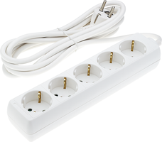 Zásuvky a adaptéry - Napájecí lišta 5 zásuvek