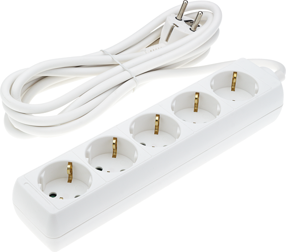 Zásuvky a adaptéry - Napájecí lišta 5 zásuvek - foto 1