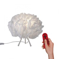 Stolní lampy dekorační - LD 11211-16 Stolní lampa LOLAsmart NAOMI bílá E27 10W RGB 2700-5000K - LEUCHTEN DIREKT / JUST LIGHT
