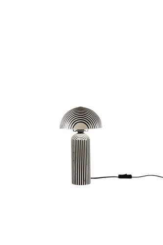 Stolní lampy dekorační - FAN I-TANZANIA-L Stolní lampa Tanzania (černá keramika) 1 x E14, max 25 W, pr. 20 x V 32,1 cm - FANEUROPE - foto 1