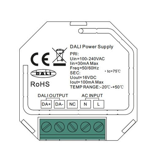 Stmívače - SLC S23024 SLC DALI Bus Mini Power Supply 100mA - TLG - foto 1