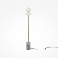 Stojací lampy - M MOD178FL-L11G3K Stojací lampa Kyoto 3000K 11W teplá bílá zlatá kov - MAYTONI