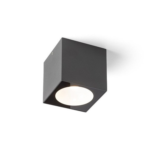 Přisazená - RED R13625 SENZA SQ stropní antracitová čiré sklo 230V LED 6W IP65 3000K - RED - DESIGN RENDL - foto 1