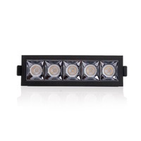 Hranatá - SLC SLC1267 Vestavné LED svítidlo PIXEL X5 13 W 220-240 V 2700 K stmívatelné 36° Ra90 černé - TLG