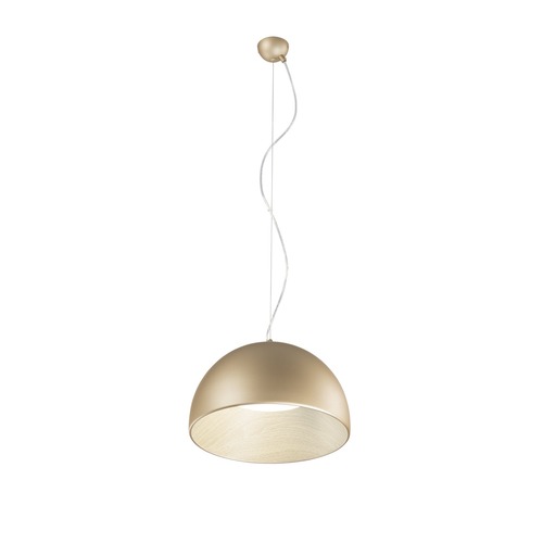 Polokoule - FAN LED-COCO-S35-ORO Závěsné LED svítidlo COCO zlatá, 30 W, 3840 lm, CCT, 35 x 181 cm - FANEUROPE - foto 1