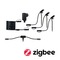 Plug &amp; Shine - P 5029 Plug &amp; Shine set Smart Home Zigbee 3.0 LED bodové zahradní světlo Plantini IP65 3000K 3x2W 21VA antracit - PAULMANN