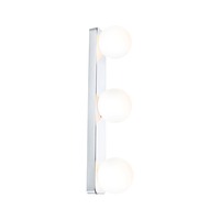K zrcadlu - P 71063 Selection Bathroom nástěnné svítidlo Gove IP44 G9 230V max. 3x20W chrom/satén - PAULMANN
