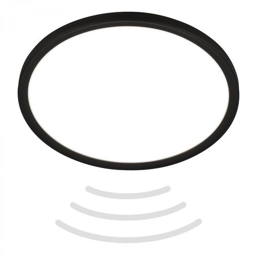 Kruhová - BRILO 7525415 BRILONER Move LED stropní svítidlo IP44, přímé a nepřímé osvětlení, pohybové čidlo, černá 7525415 - foto 1