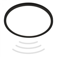 Kruhová - BRILO 7525415 BRILONER Move LED stropní svítidlo IP44, přímé a nepřímé osvětlení, pohybové čidlo, černá 7525415