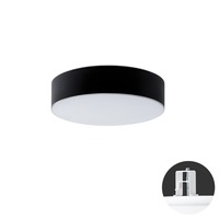 Koupelnová - OS ERI67646 ERIS CV3 stropní/nástěnné skleněné polovestavné svítidlo bílá / černá IP44 4000 K 24W LED DALI - OSMONT