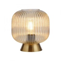 Stolní lampy dekorační - LD 13573-27 Kolekce Schöner Wohnen stolní lampa NAMI, jantar, E27, vhodné pro LED žárovky - JUST LIGHT